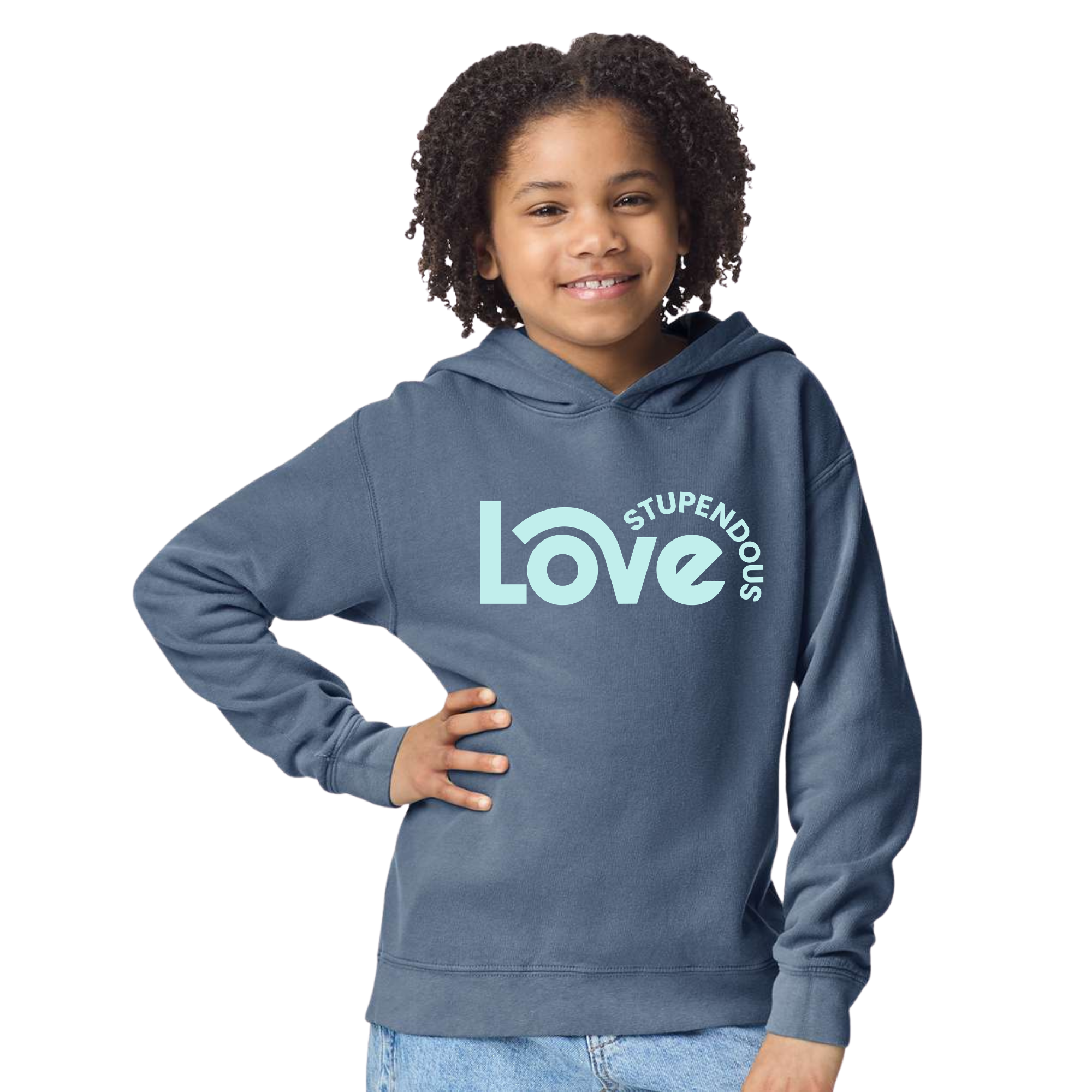 Stupendous Love Garment-Dyed Lightweight Fleece Hoodie