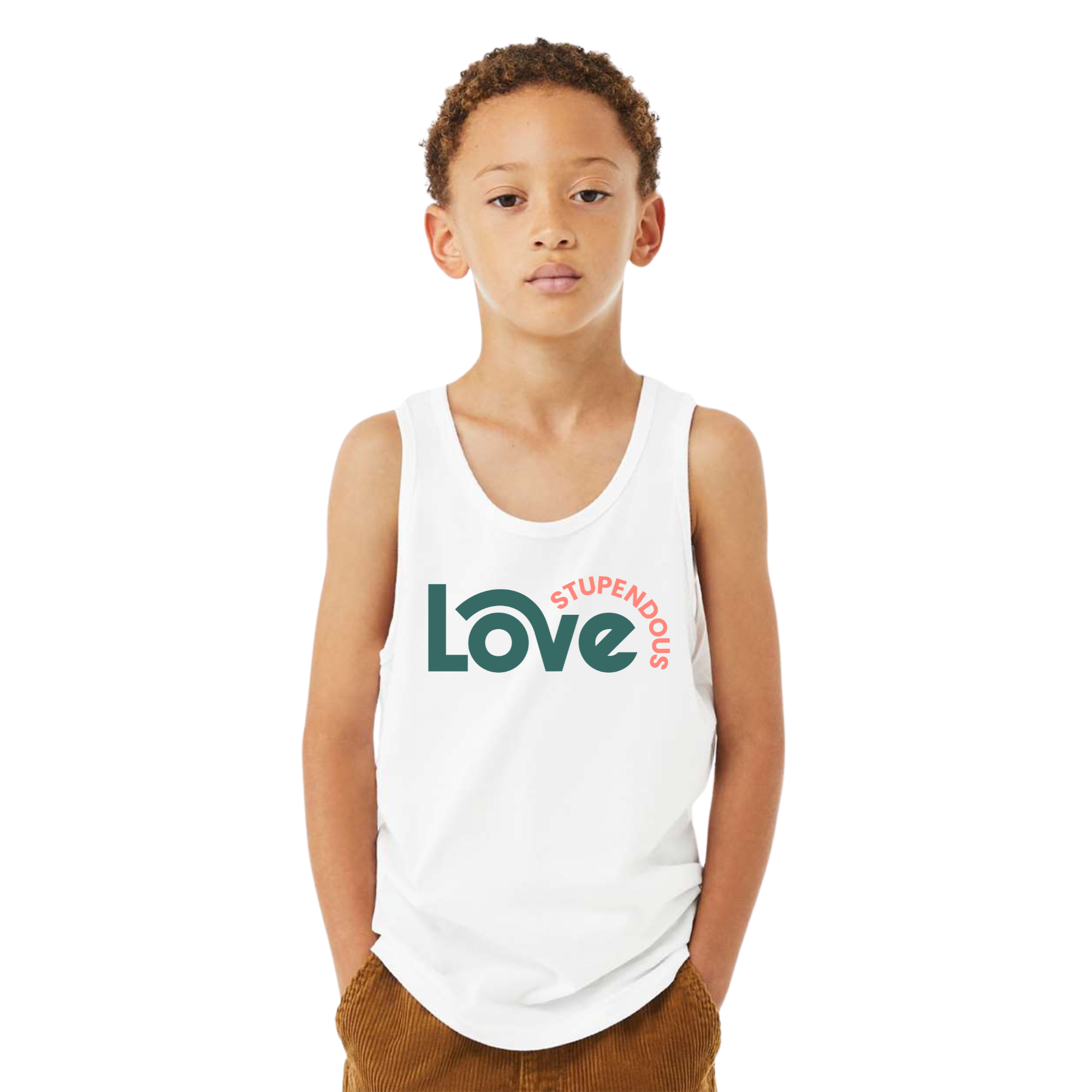 Stupendous Love Wave Youth Heather CVC Tank