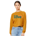 Stupendous Love Crop Raglan Crew