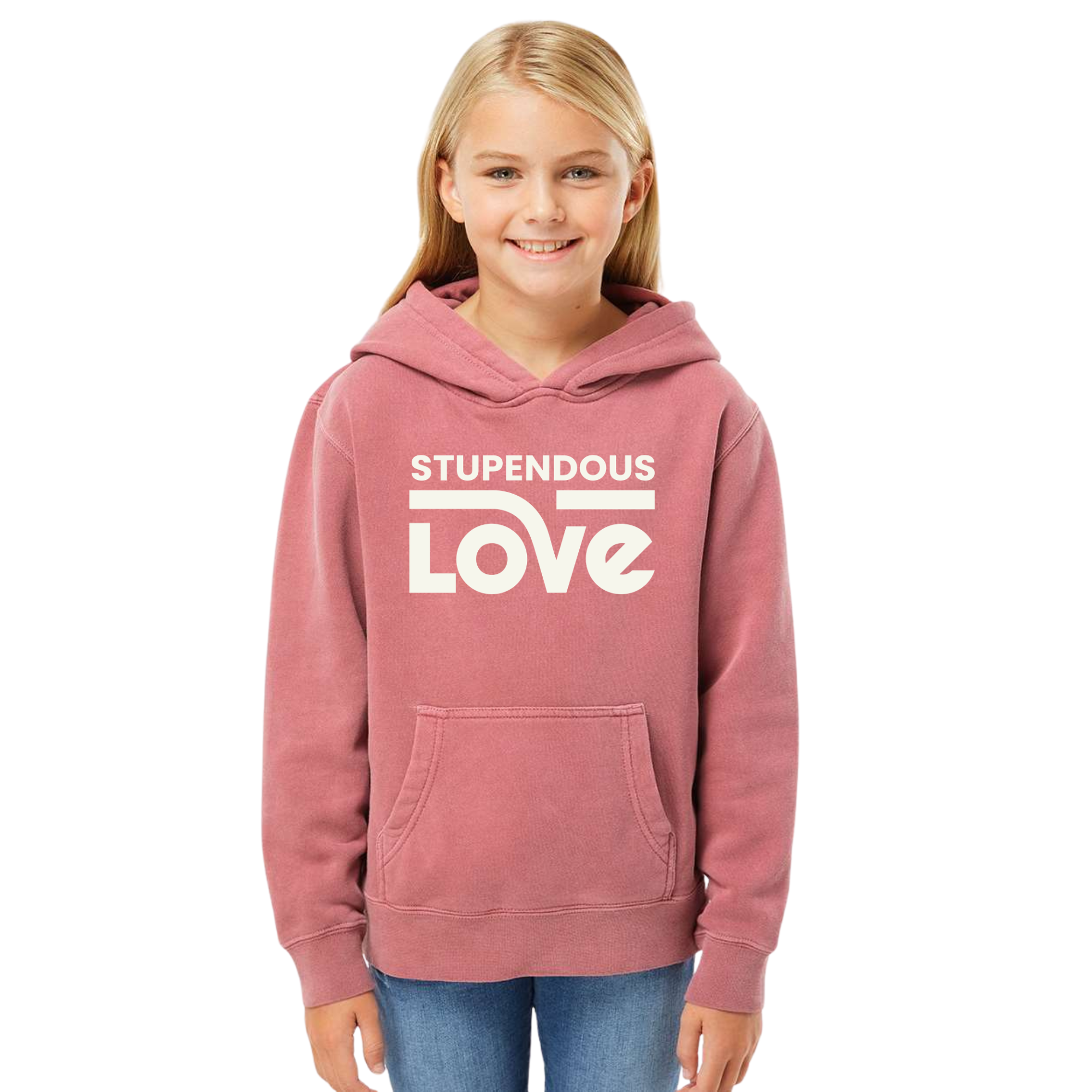 Stupendous Love Youth Pigment-Dyed Hoodie