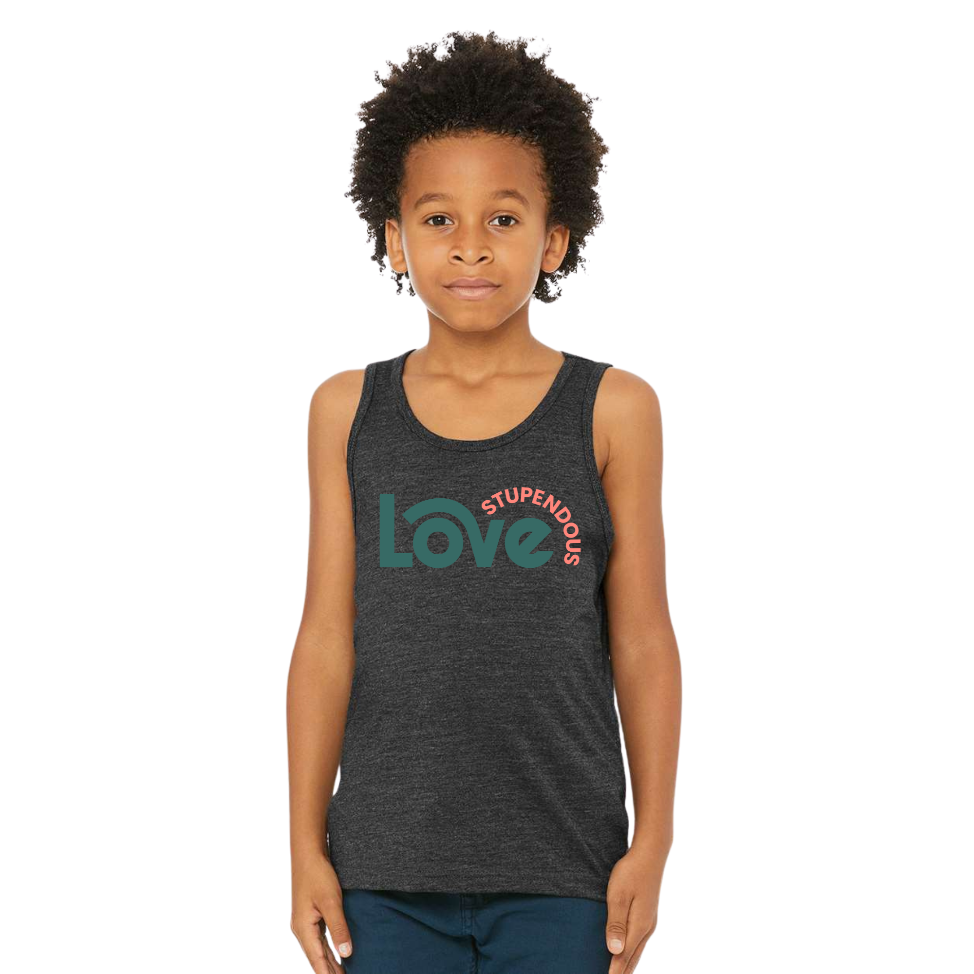 Stupendous Love Wave Youth Heather CVC Tank
