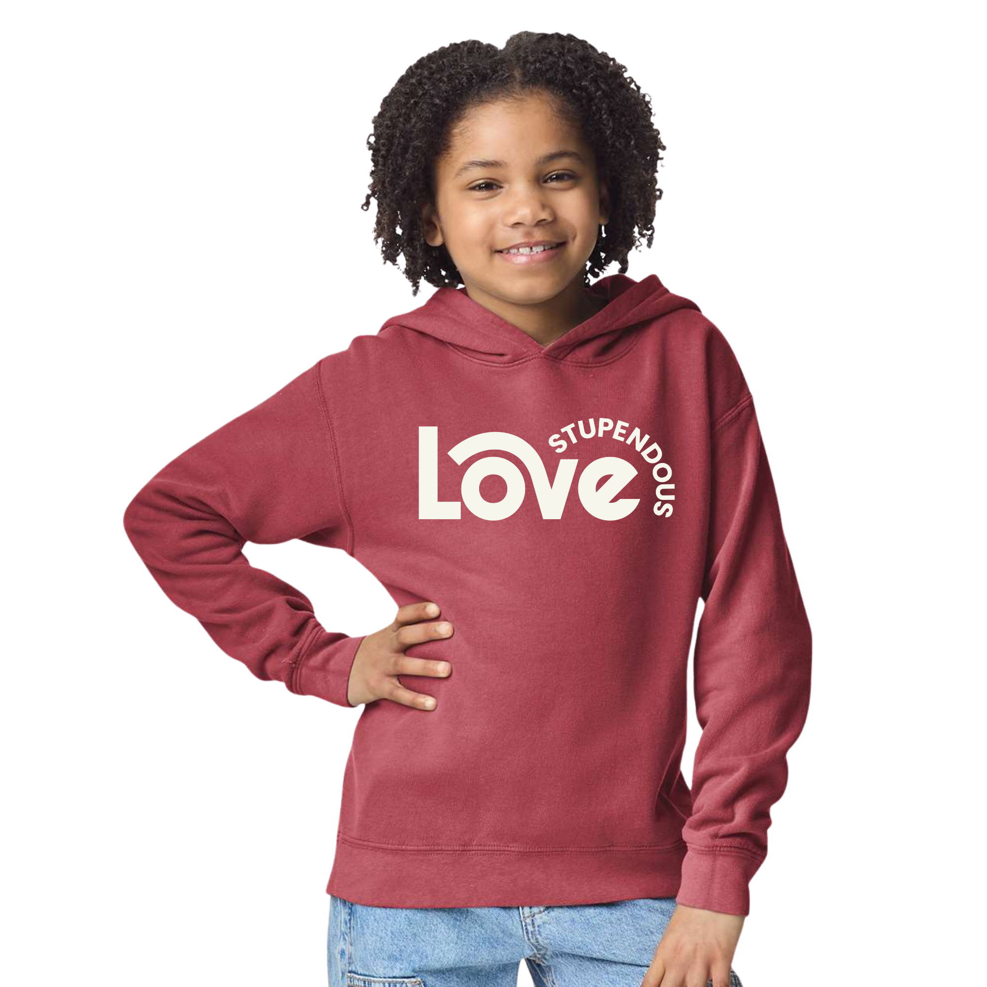 Stupendous Love Garment-Dyed Lightweight Fleece Hoodie