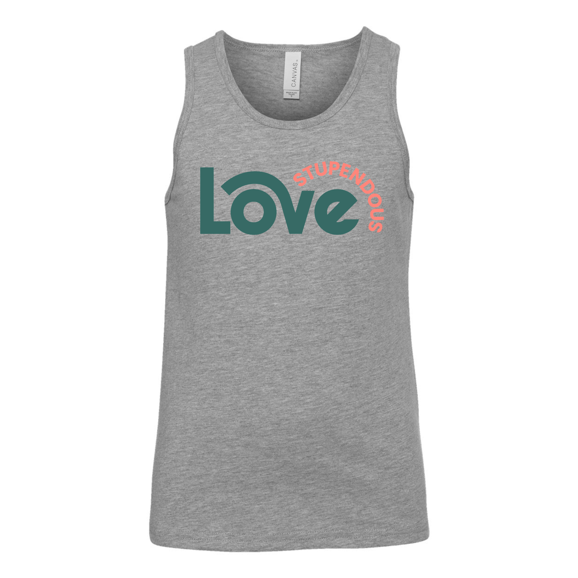 Stupendous Love Wave Youth Heather CVC Tank