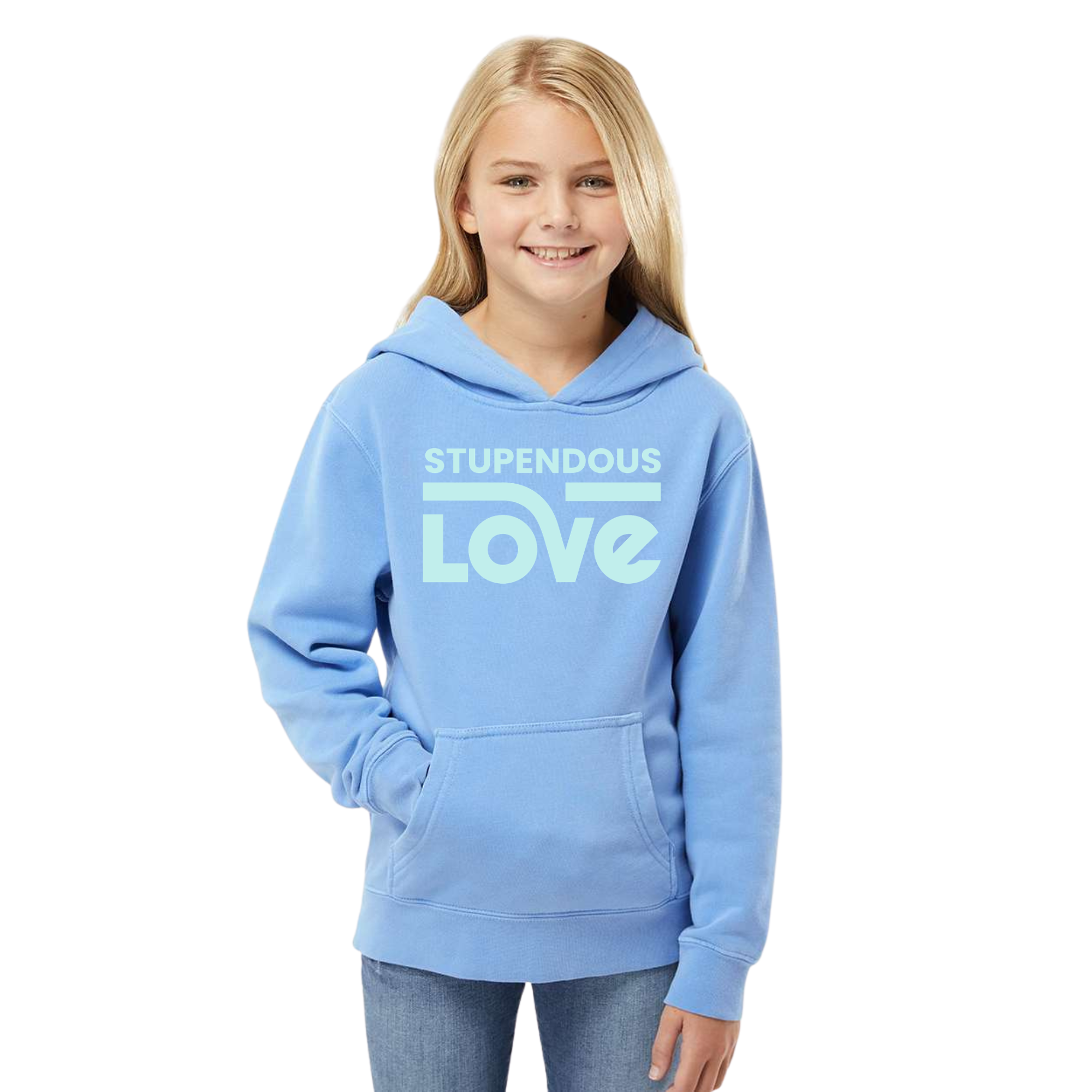 Stupendous Love Youth Pigment-Dyed Hoodie