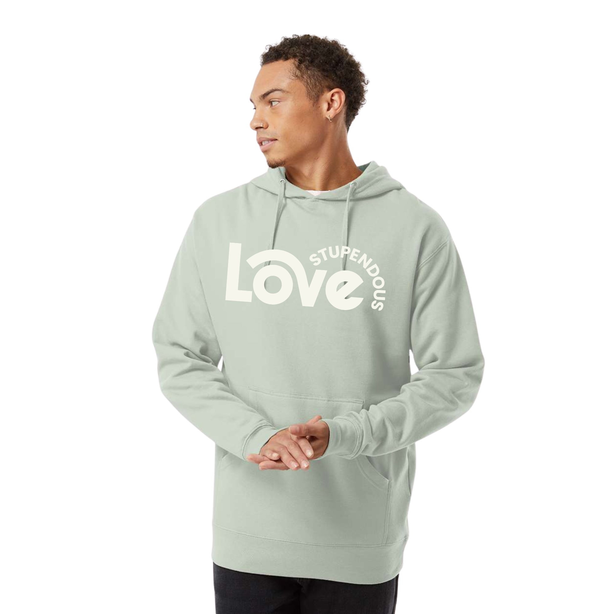 Stupendous Love Wave Logo Hoodie