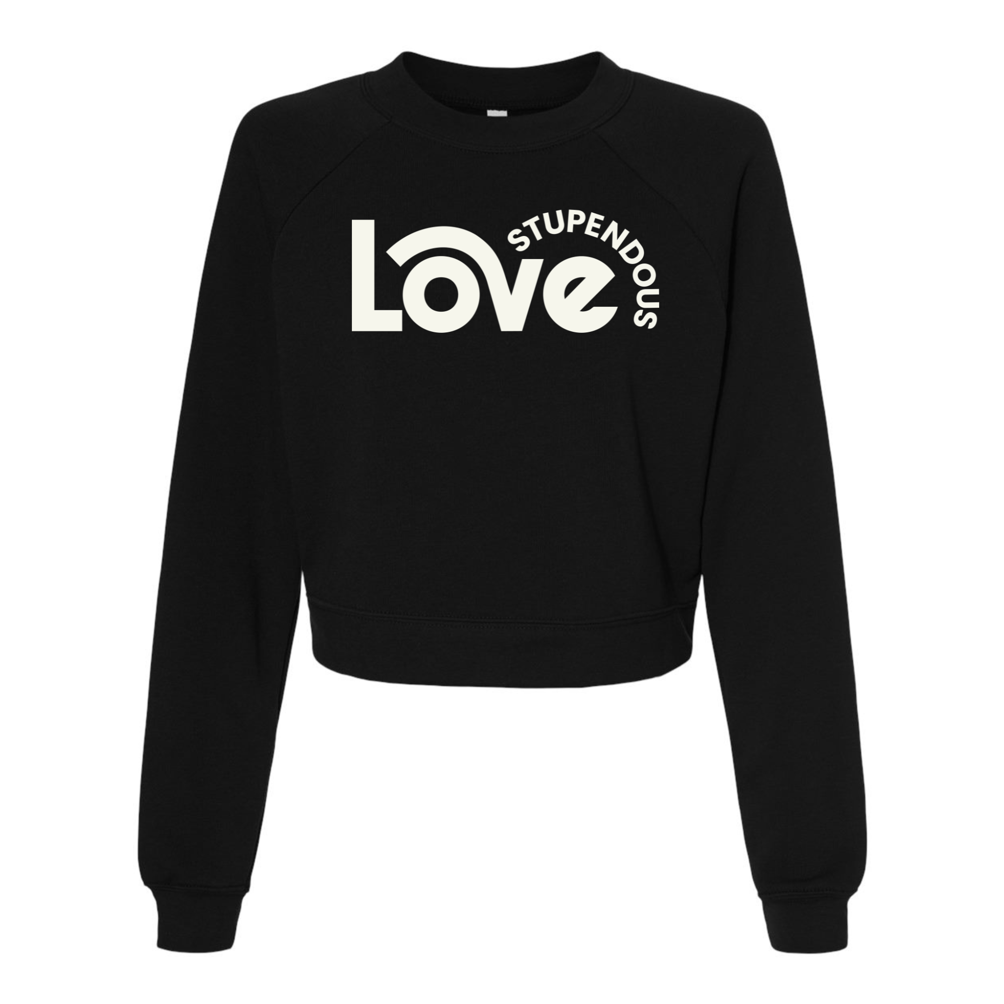 Stupendous Love Crop Raglan Crew
