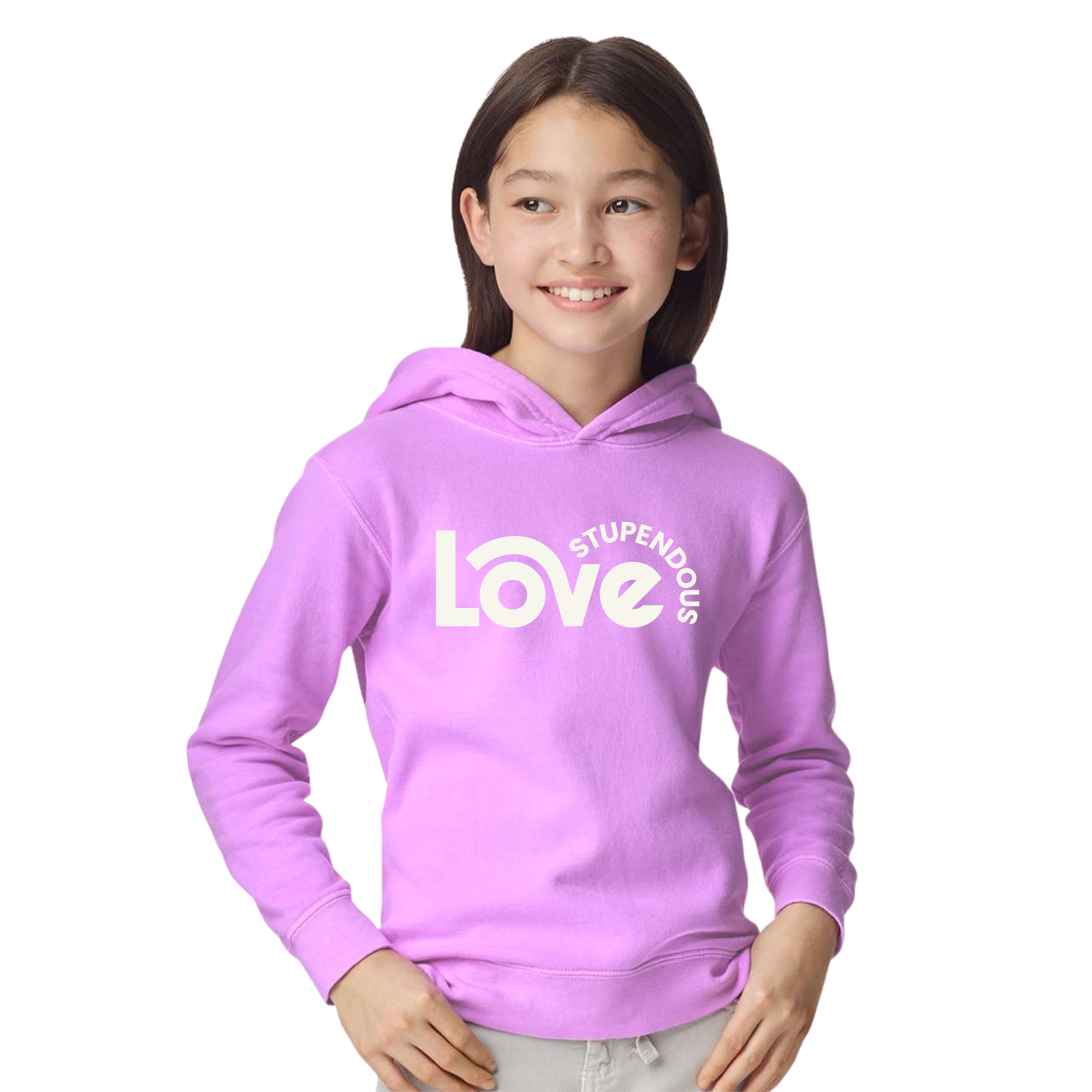 Stupendous Love Garment-Dyed Lightweight Fleece Hoodie