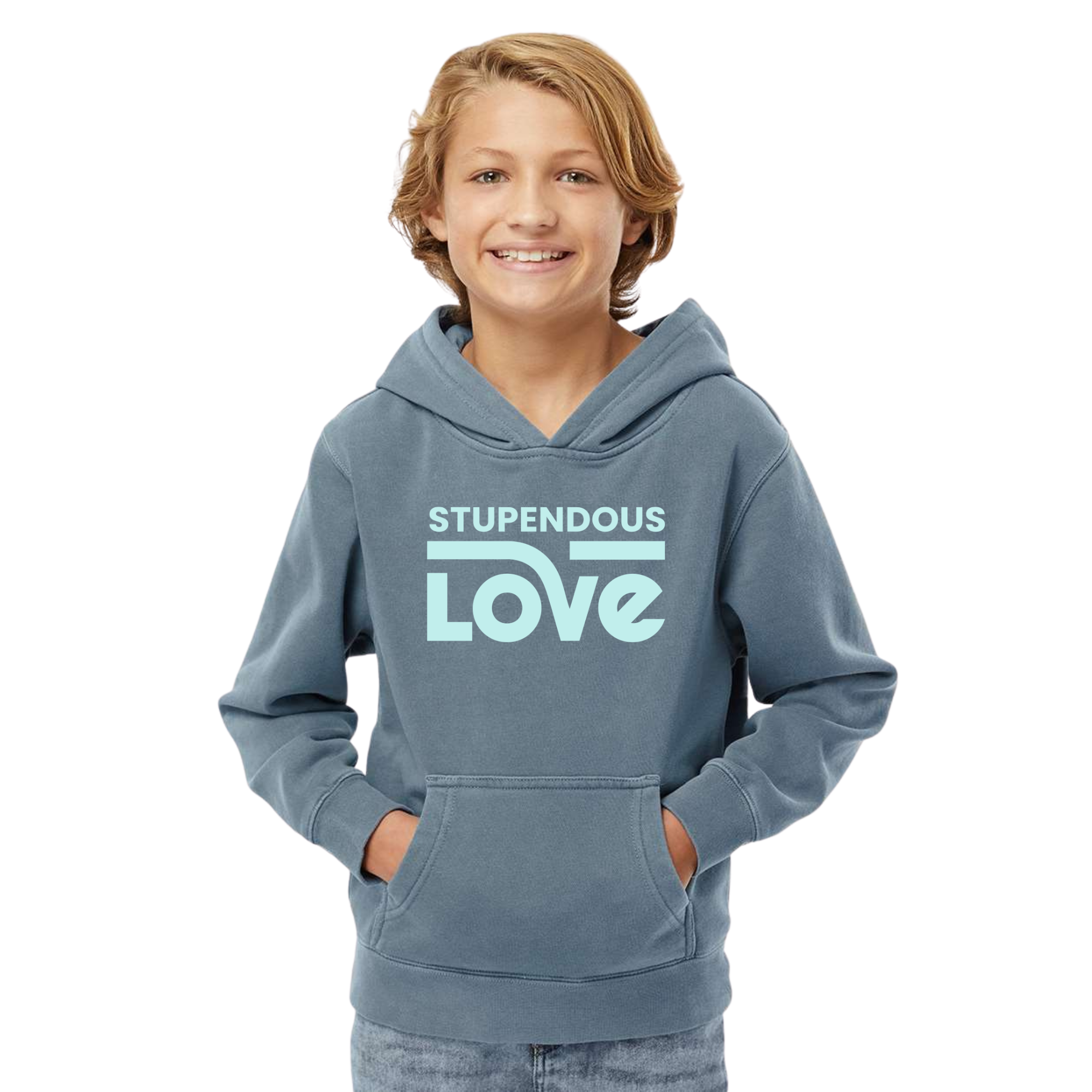 Stupendous Love Youth Pigment-Dyed Hoodie