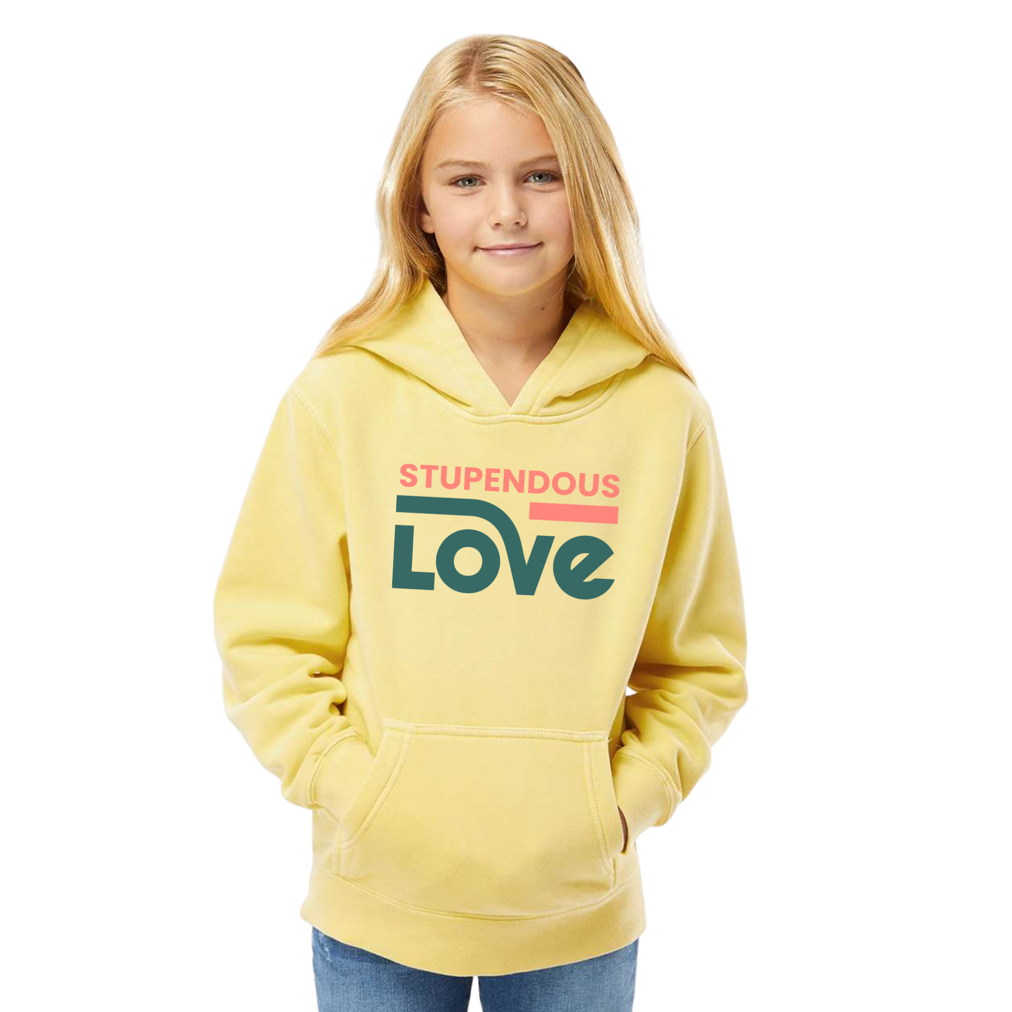 Stupendous Love Youth Pigment-Dyed Hoodie
